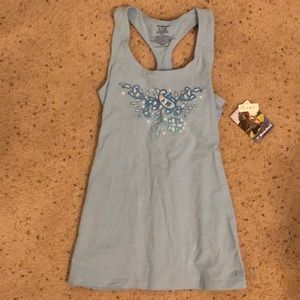 Yoga top with built in bra